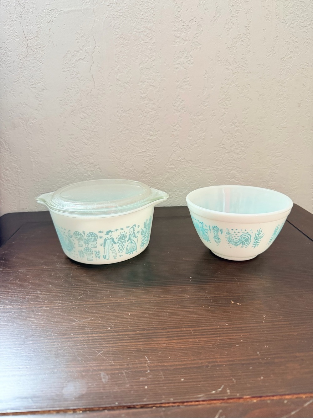 Vintage Pyrex Amish Butterprint 401 & 473 Casserole Bowls – Read